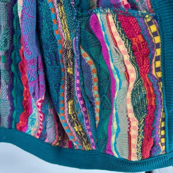 COOGI Vintage Multicolor Women's Cardigan Sweater - Picture 9 of 12